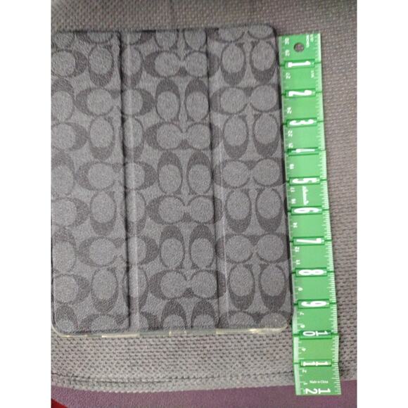 Tri-Fold Tablet Folio Case with Clear Back Stand, Stylus Slot, Black Gray - Picture 1 of 5